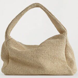 COS Slouchy Tote Bag - Raffia